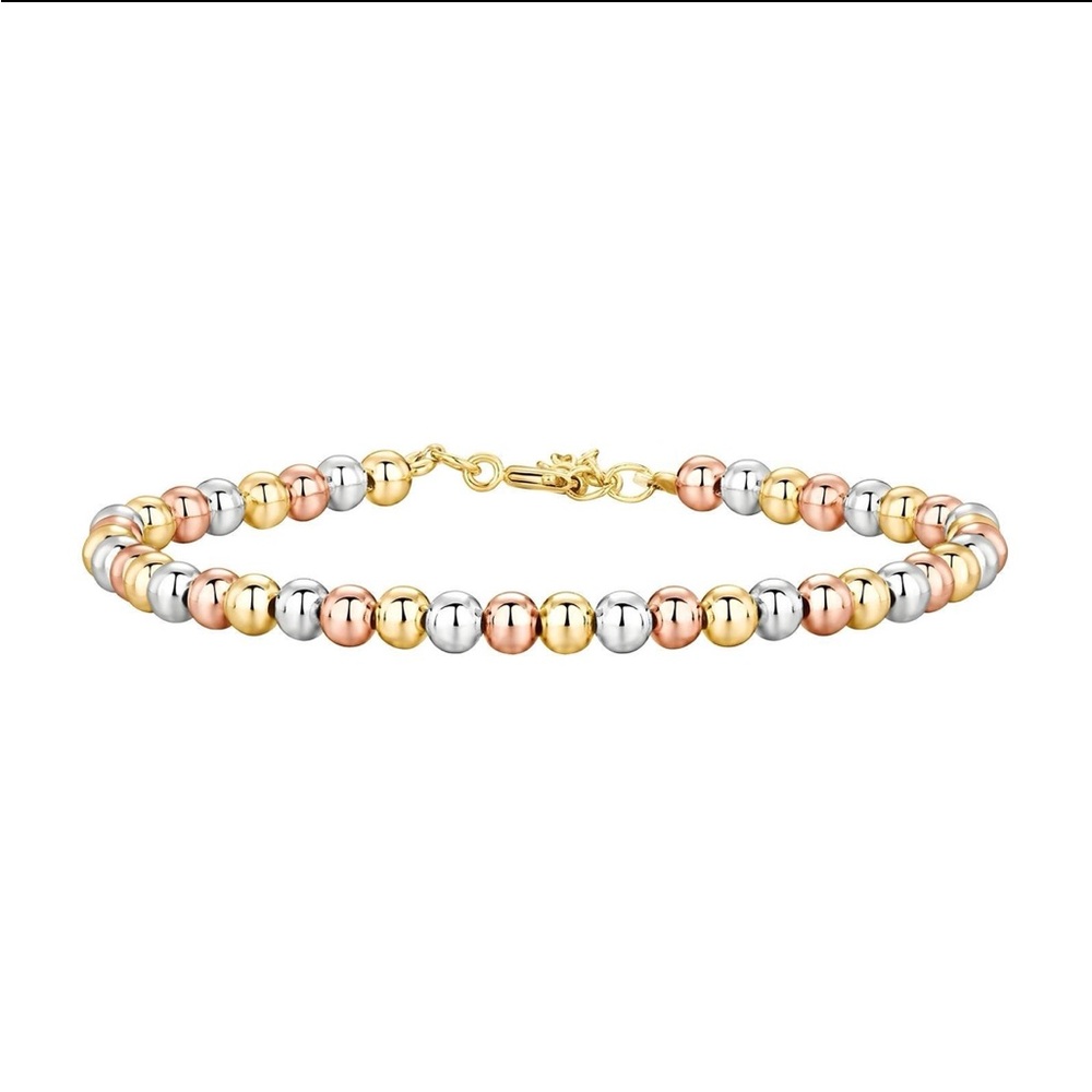 Tri-Color Beaded Bracelet